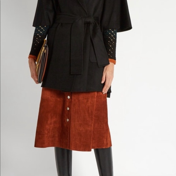 NWT DVF Belted Cape coat w/sleeves (XS/S/SP) - Picture 2 of 15